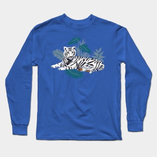 White Tiger in the Jungle Long Sleeve T-Shirt